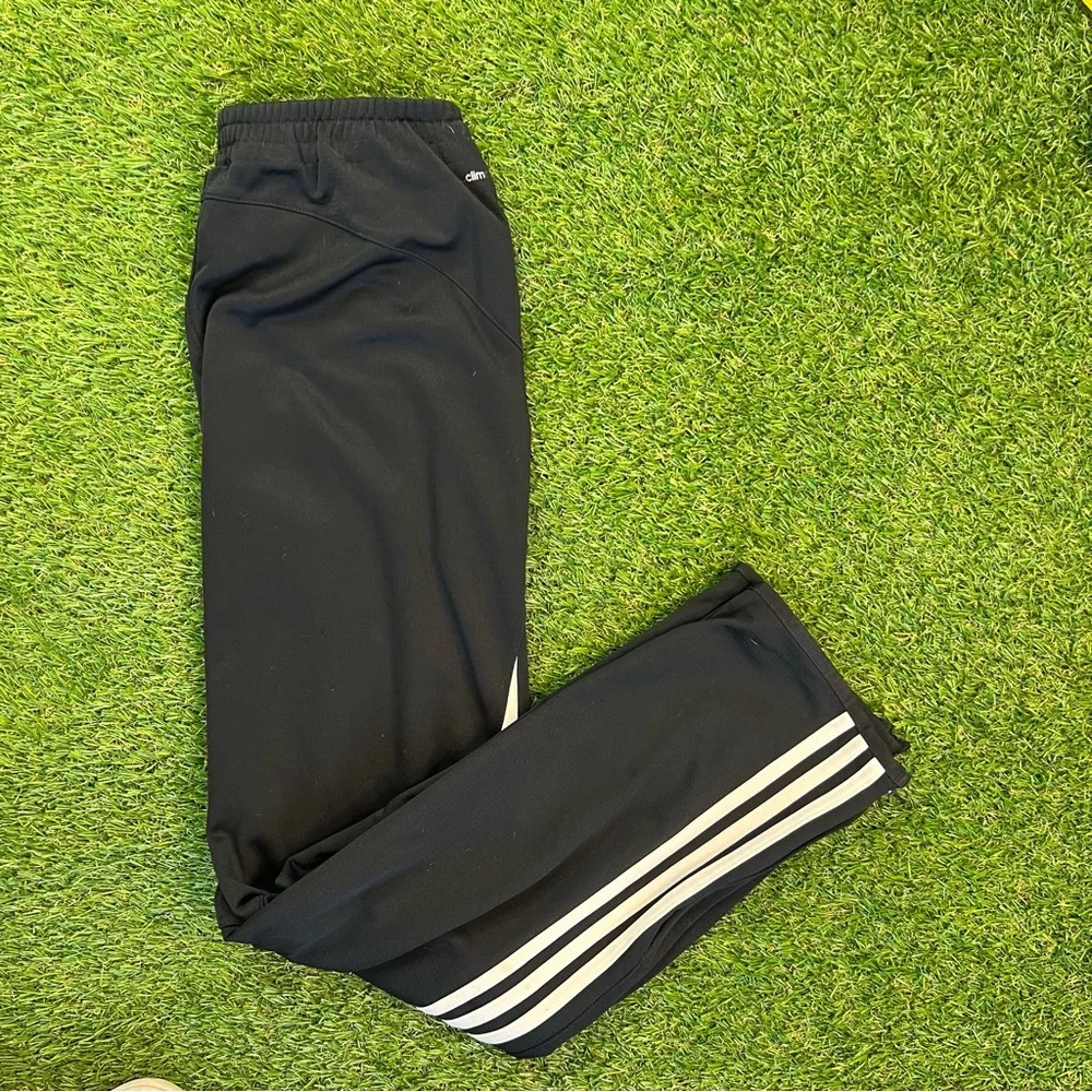 Adidas Black Joggers with Elastic‎ Waist and Relaxed Fit